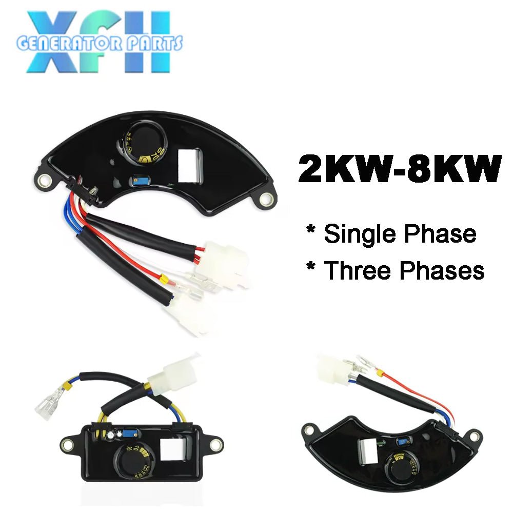 Single Phase Three Phases 6 8 Wires Gasoline Generator AVR 2KW 3KW 4KW 5KW 6KW 7KW 8KW - XFH generator parts