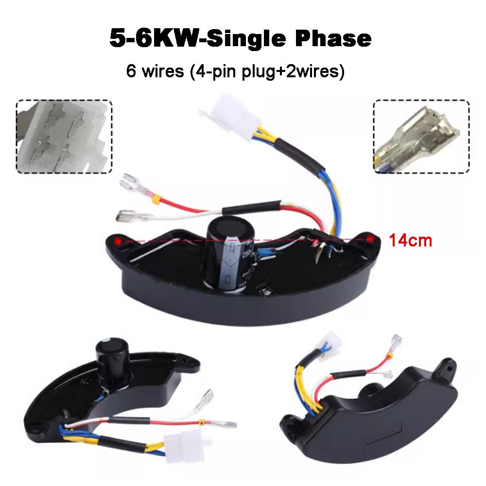 Single Phase Three Phases 6 8 Wires Gasoline Generator AVR 2KW 3KW 4KW 5KW 6KW 7KW 8KW - XFH generator parts