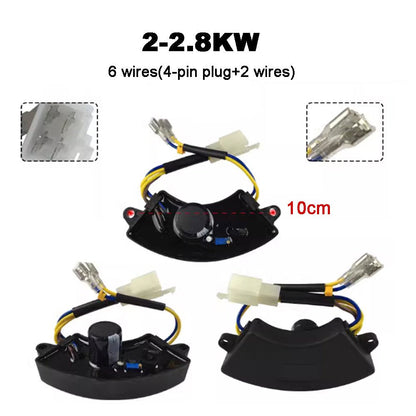 Single Phase Three Phases 6 8 Wires Gasoline Generator AVR 2KW 3KW 4KW 5KW 6KW 7KW 8KW - XFH generator parts