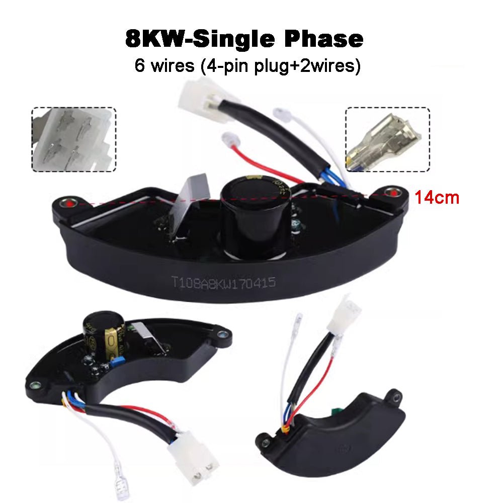 Single Phase Three Phases 6 8 Wires Gasoline Generator AVR 2KW 3KW 4KW 5KW 6KW 7KW 8KW - XFH generator parts