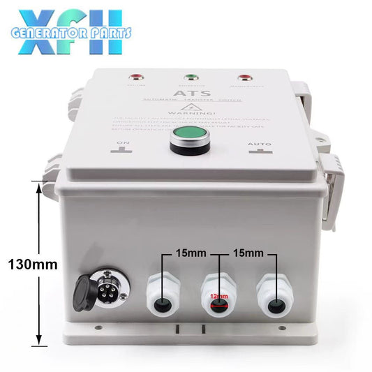 Small Gasoline Engine diesel Engine 5KW 8KW Dual Power Switch 380V 4P ATS Control Box 220V 2P - XFH generator parts