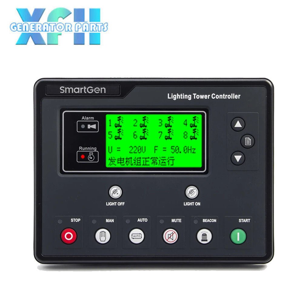 Smartgen ALC704 ALC708 Light Tower Controller Timing Remote Start Stop Monitor Control Panel for Genset - XFH generator parts