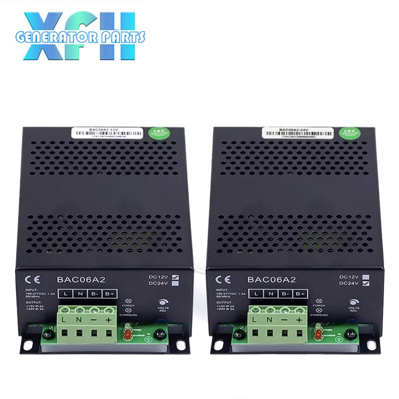 Smartgen BAC06A2 12V 24V 6A 3A Intelligent Charger Battery Float Charger for Diesel Generator Sets - XFH generator parts