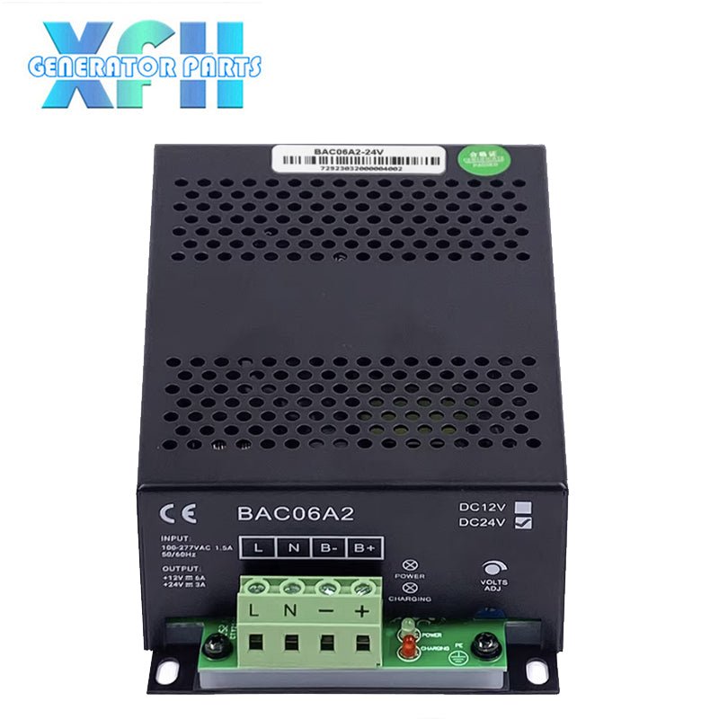 Smartgen BAC06A2 12V 24V 6A 3A Intelligent Charger Battery Float Charger for Diesel Generator Sets - XFH generator parts