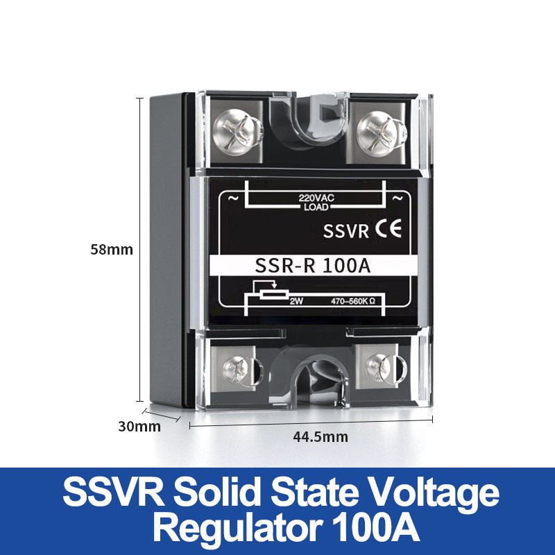 Solid State Relay SSR - 10A 25A 40A 60A 80A 100A 120A Voltage Regulating with Plastic Dust Cover Heat Sink 220V - XFH generator parts