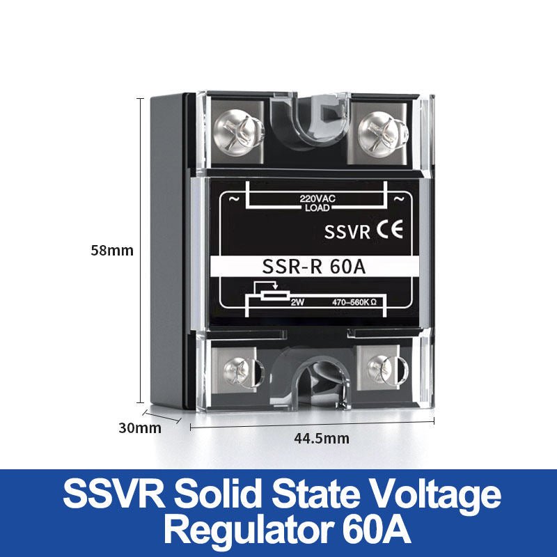 Solid State Relay SSR - 10A 25A 40A 60A 80A 100A 120A Voltage Regulating with Plastic Dust Cover Heat Sink 220V - XFH generator parts