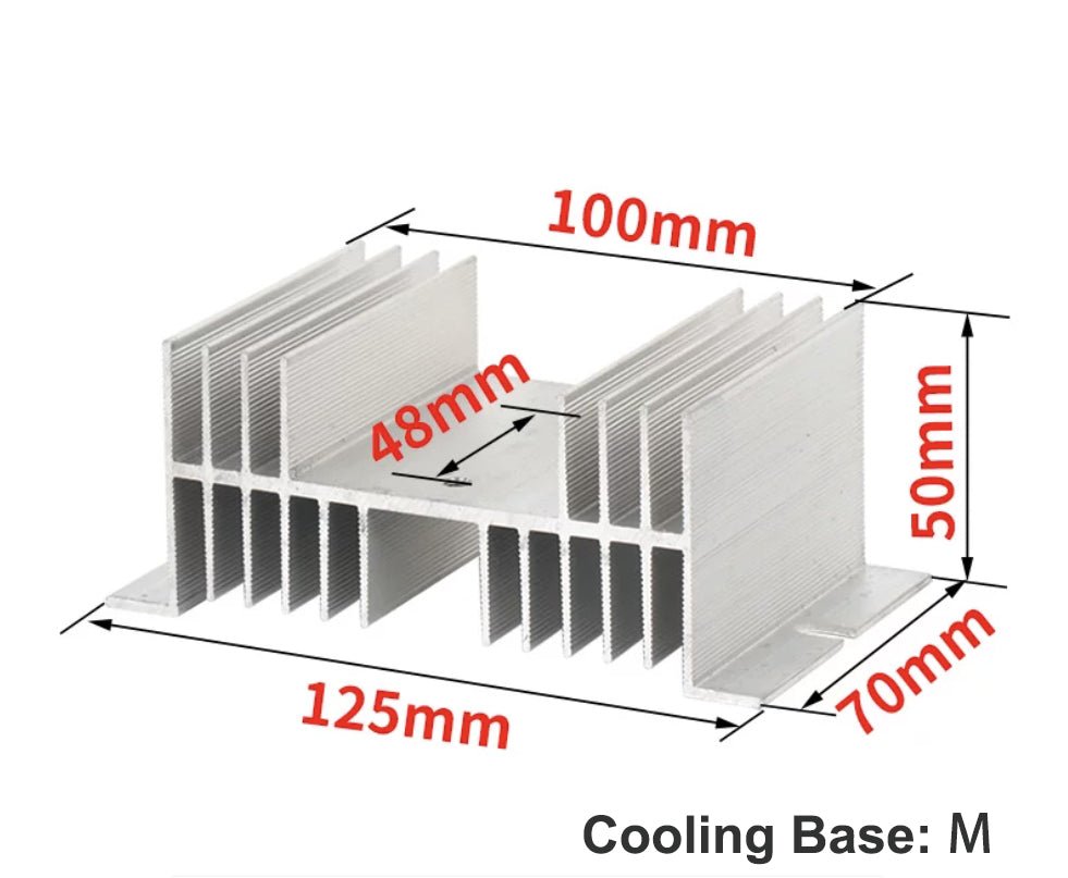 Solid State Relay SSR - 10A 25A 40A 60A 80A 100A 120A Voltage Regulating with Plastic Dust Cover Heat Sink 220V - XFH generator parts