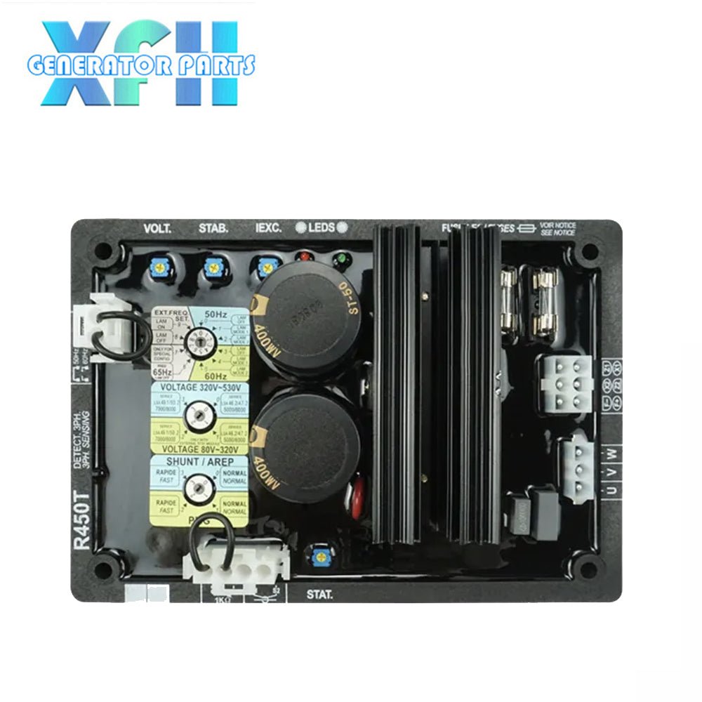 Three Phase China Digital AC Brushless Generator Voltage Regulator AVR R450T - XFH generator parts
