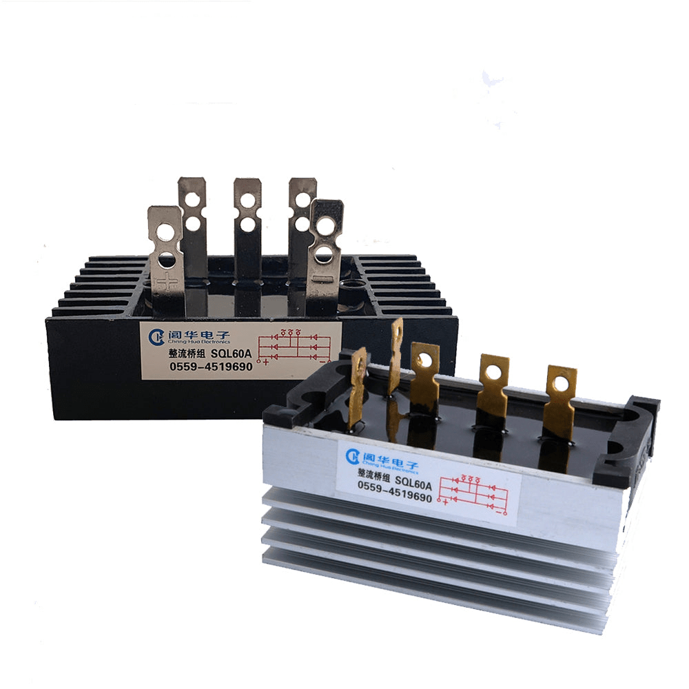 Three phase SQL60A 60amp generator rectifier Aluminum Heatsink 60A Diode Bridge Rectifier kit for generator Iron Pin power diode - XFH generator parts