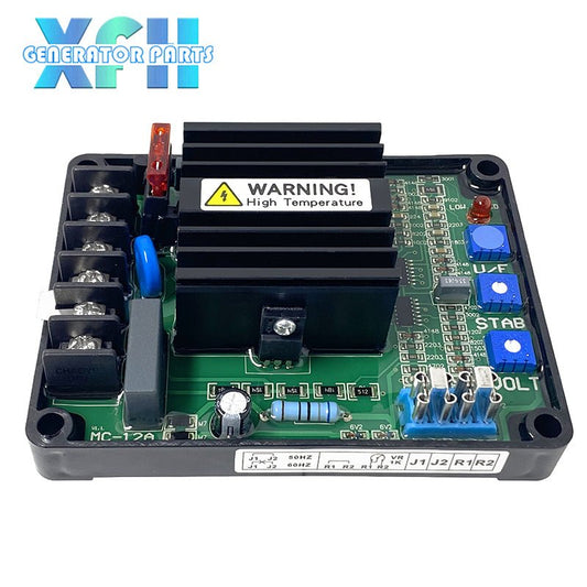 Universal AVR MC - 12A Voltage Stabilizer 220v Automatic Voltage Regulator for Brushless Generator Adjustable Voltage Protector - XFH generator parts