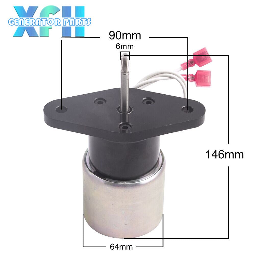 0250 - 12A2UC11S1 Diesel Generator Engine Stop Solenoid Valve 0306 - 5358 Actuator Fuel Shut Off Flameout Solenoid Switch Generator Parts - XFH generator parts
