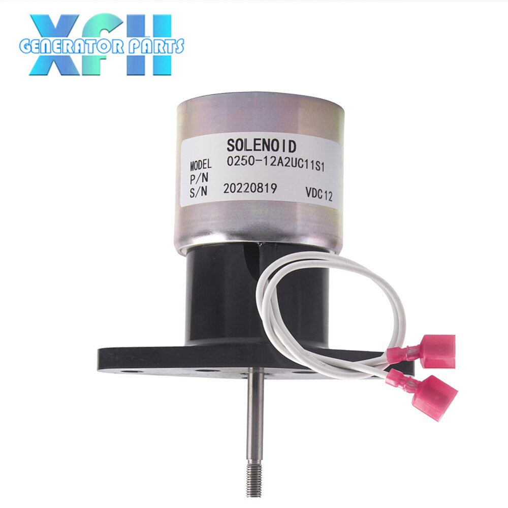0250 - 12A2UC11S1 Diesel Generator Engine Stop Solenoid Valve 0306 - 5358 Actuator Fuel Shut Off Flameout Solenoid Switch Generator Parts - XFH generator parts