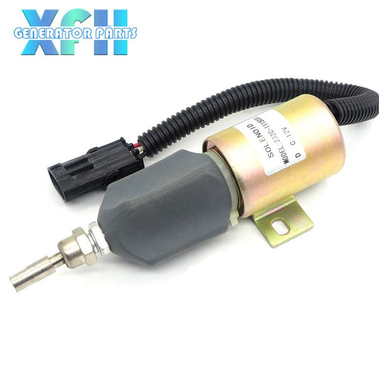 12v/24v 232C - 1115030 Engine Flameout Solenoid Valve Fuel Shutoff Solenoid Truck Generator Parts - XFH generator parts