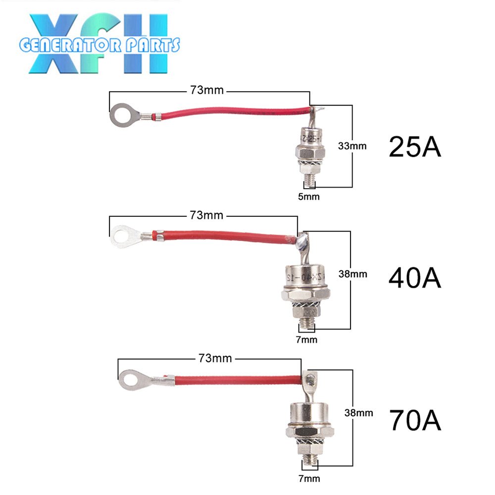 25A 40A 70A Generetor Diode Rectifier Kit with Varistor Bridge Rectifier Diode for Alternator Accessory RSK1001 RSK2001 RSK5001 RSK6001 - XFH generator parts