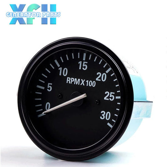 3031734 12V/24V Engine Speed Gauge Meter Tachometer for Generator Digital RPM Meter - XFH generator parts