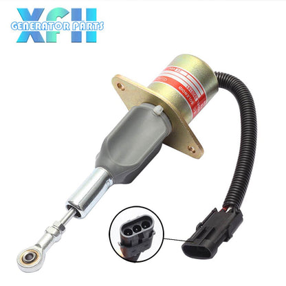 3928161 Diesel Generator Engine Fuel Shut Down stop Solenoid Value Flameout Switch 12v 24V Optional - XFH generator parts