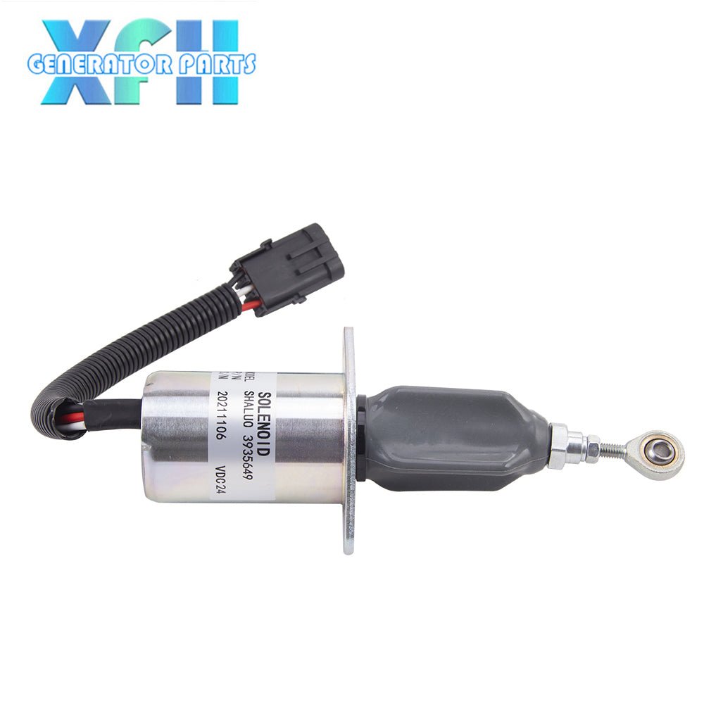 3935649 Diesel Generator Engine Stop Solenoid Fuel Shut Flameout Solenoid Value DC12V DC24V SA - 4764 - 12 - XFH generator parts
