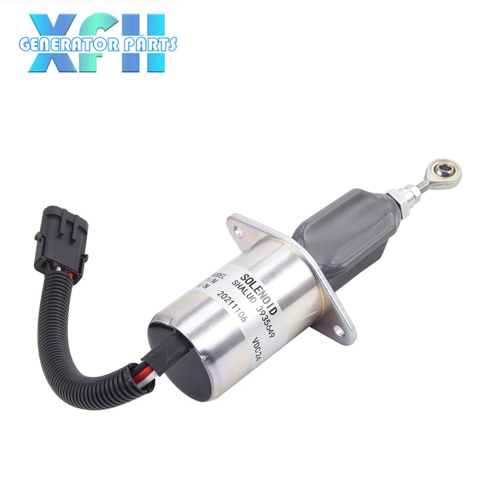 3935649 Diesel Generator Engine Stop Solenoid Fuel Shut Flameout Solenoid Value DC12V DC24V SA - 4764 - 12 - XFH generator parts