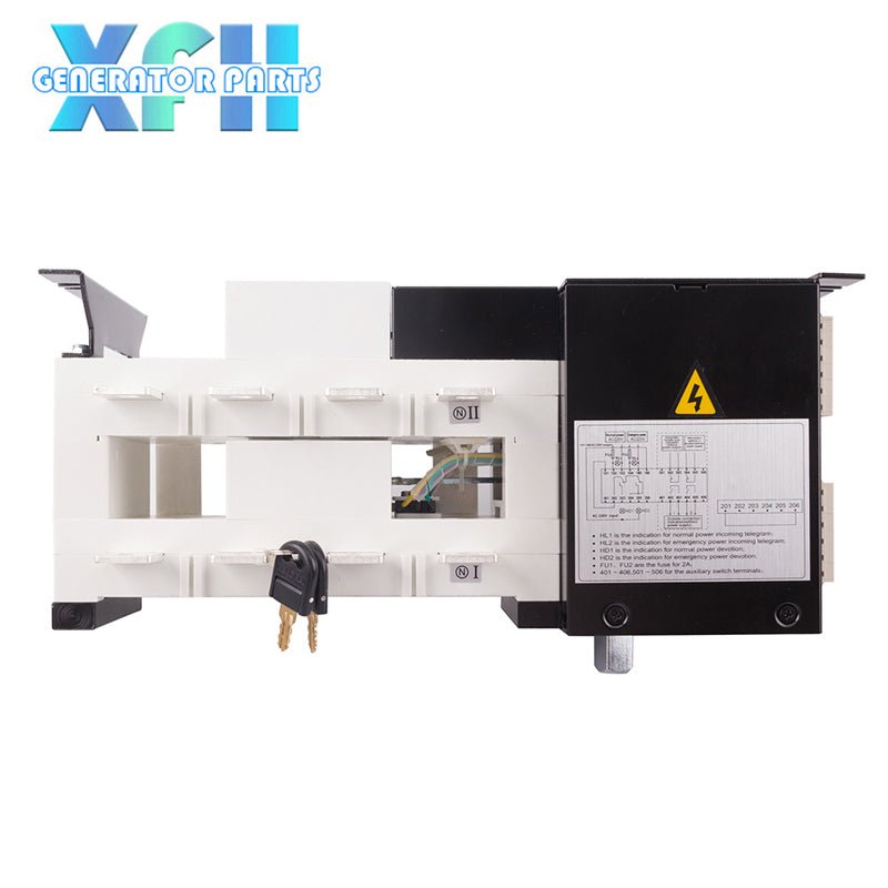 3P 4P ATS 400A 630A 800A 1000A 1250A 1600A 2000A 2500A 3200A Dual Power Automatic Transfer Switch Universal 220V AC Diesel Generator Part Electric Circuit Breaker Switch - XFH generator parts