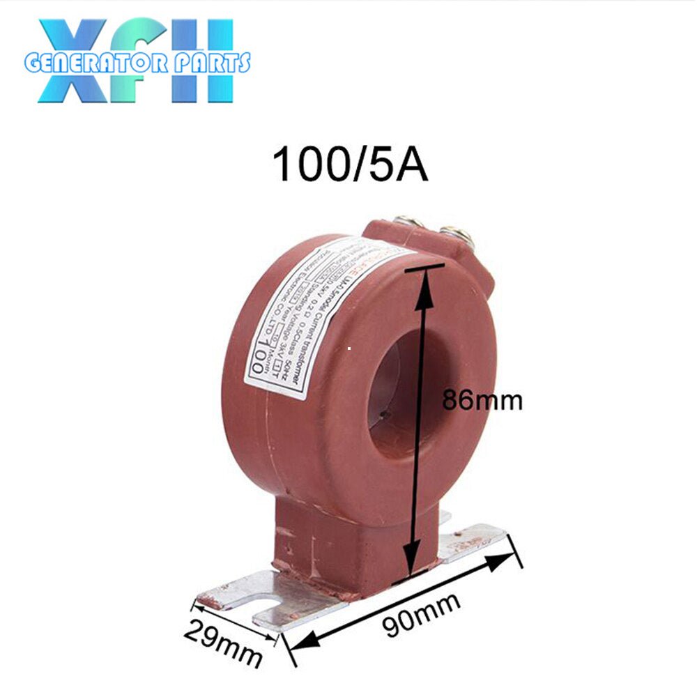 75A 100A 150A 200A 300A 400A 500A 600A 800A 1000A Diesel Generator Current Transformer Sensor Module Alternator Electric Generator Parts Accessories 100/5A S1 S2 - XFH generator parts