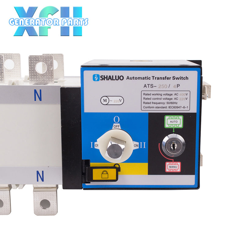 4P 250A ATS Dual Power Automatic Transfer Switch Universal 220V AC Die ...