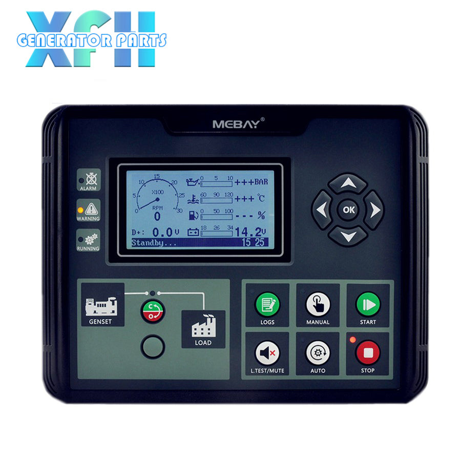 Mebay 3.5 Inches LCD Screen Single Generator Automation Controller DC50D DC50DR Genset Spare Parts