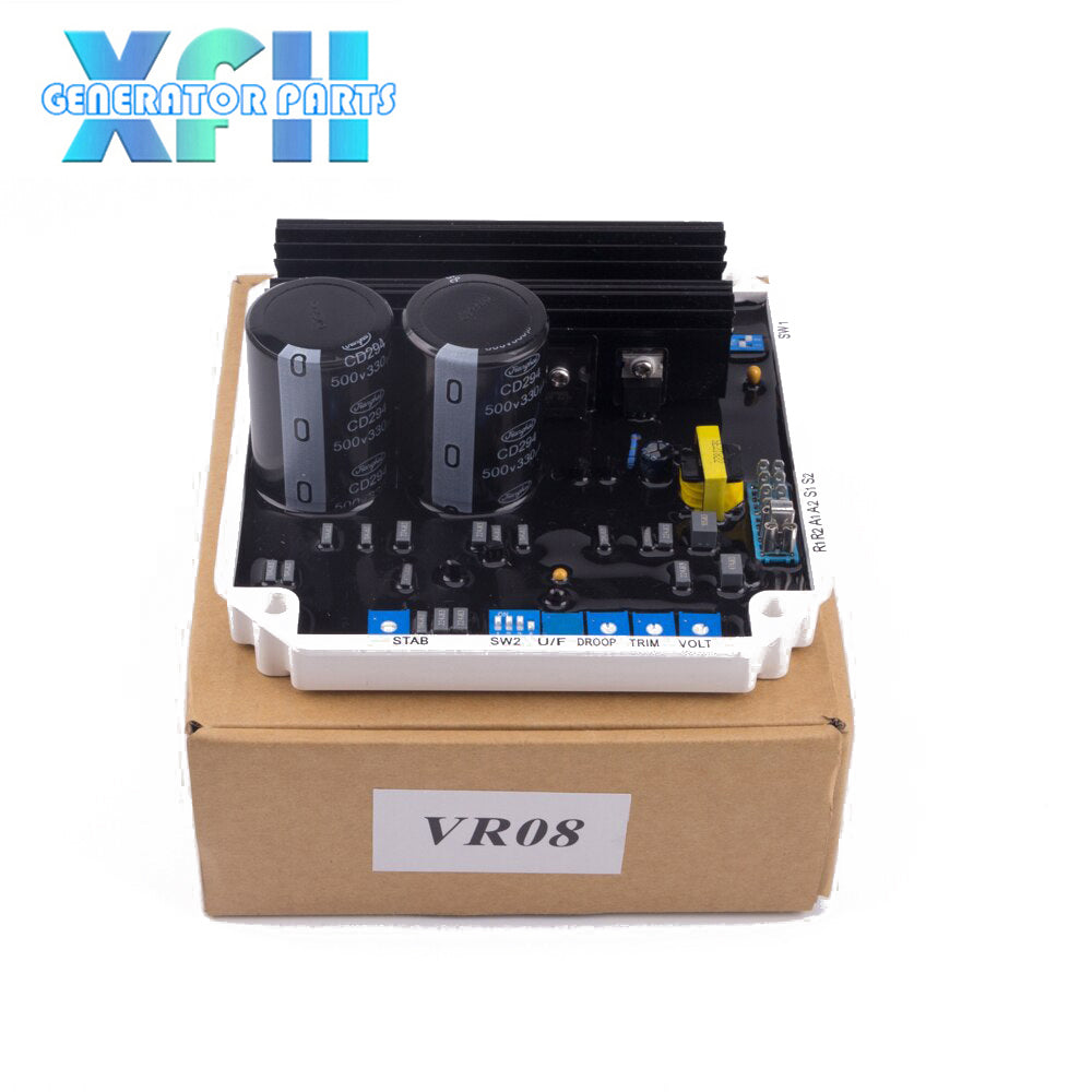 VR08 KF308A AVR Automatic Voltage Regulator brushless Powerly Generator Stabilizer Single Three Phase Adjuster