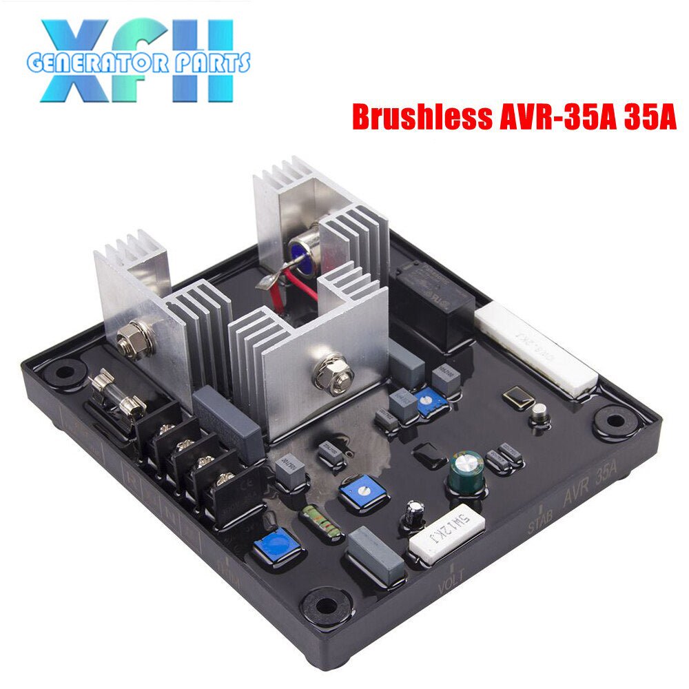 AVR 35A AVR - 35A Brushless Generator Automatic Voltage Regulator for Alternator Generator Stabilizer Control Module Parts POW50A - XFH generator parts