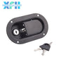 Black Diesel Electric Generator door Lock Semi Circle For Panel Lock With Key Silent Box Gensetr Set Accessories 140*79MM - XFH generator parts