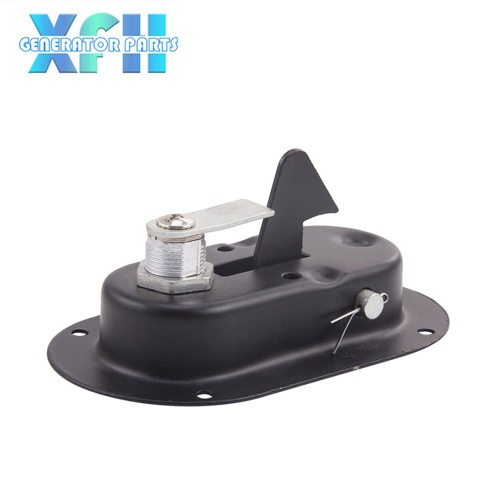 Black Diesel Electric Generator door Lock Semi Circle For Panel Lock With Key Silent Box Gensetr Set Accessories 140*79MM - XFH generator parts