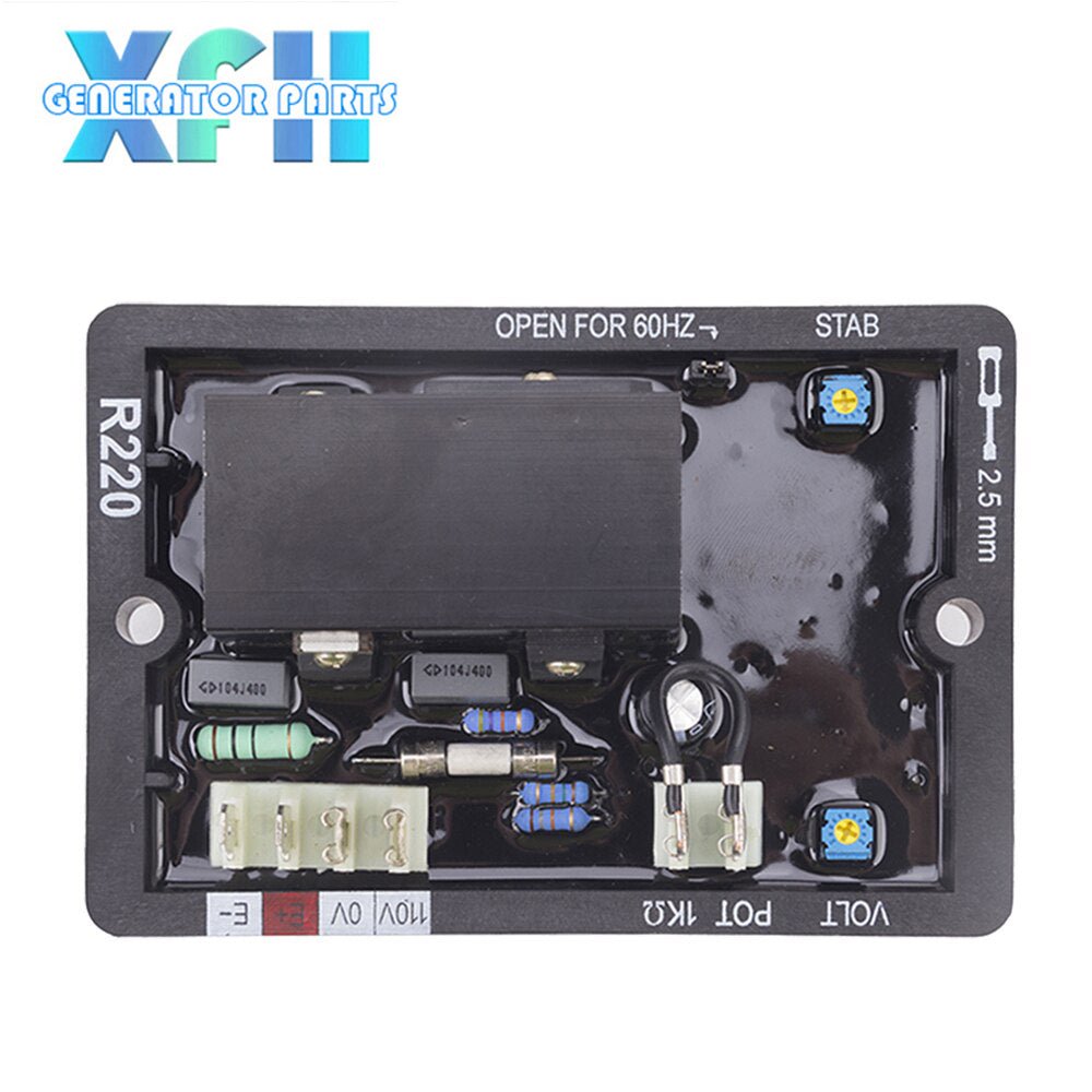 Brushless Alternator AVR R220 AVR Generator Automatic Voltage Regulator - XFH generator parts