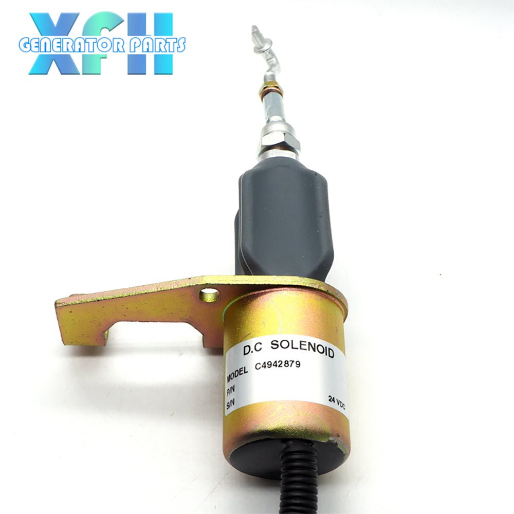 Diesel Fuel Shut off Valve Solenoid For Cummins 6CT 24V 5346207 5301701 5295567 5292297 4942879 - XFH generator parts
