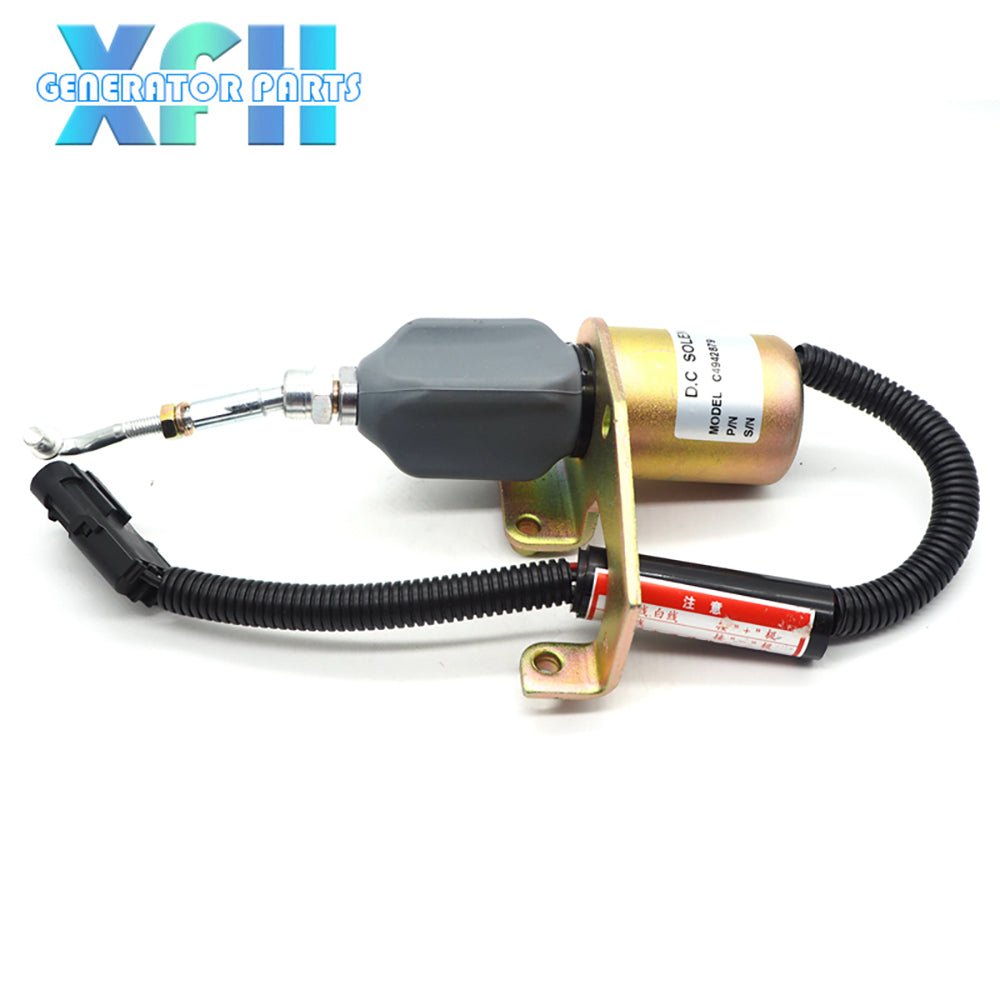 Diesel Fuel Shut off Valve Solenoid For Cummins 6CT 24V 5346207 5301701 5295567 5292297 4942879 - XFH generator parts