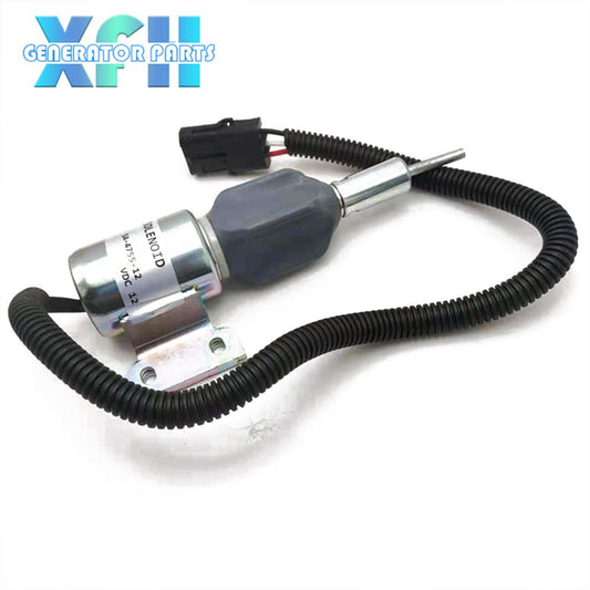 Flameout Solenoid Valve Fuel Shut Off Solenoid SA - 4755 - 12 3930658 3932529 12V For Cummins Diesel Engine Part - XFH generator parts