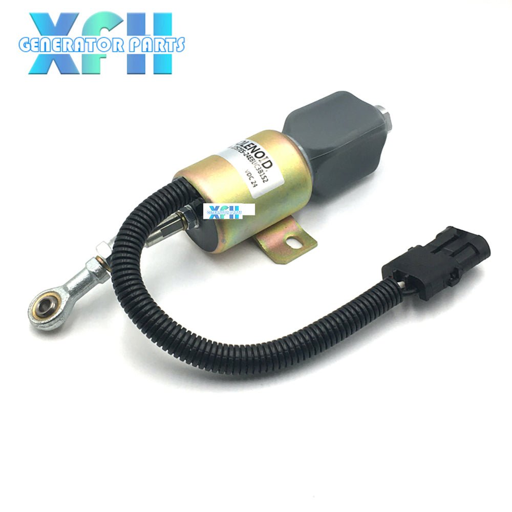 Fuel Engine Shut Off Solenoid 1757ES - 12E8UC3B1S2 1757ES - 24E8UC3B1S2 12V/24V Stop Solenoid Valve - XFH generator parts