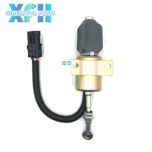 Fuel Engine Shut Off Solenoid 1757ES - 12E8UC3B1S2 1757ES - 24E8UC3B1S2 12V/24V Stop Solenoid Valve - XFH generator parts