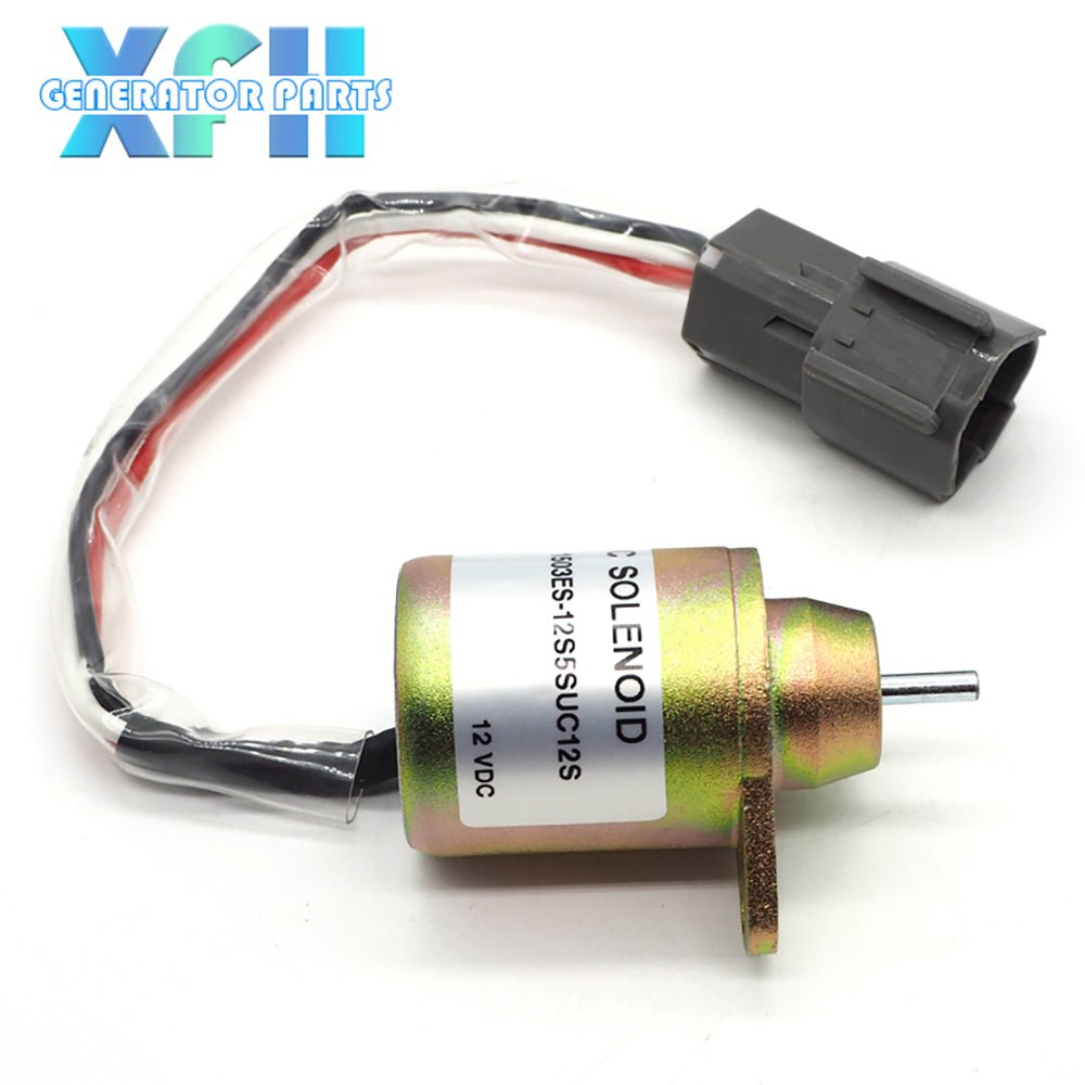 Fuel Shut Down Solenoid Valve Metal for Hyundai Daewoo Komatsu For Replace Yanmar 11923377932 1503ES - 12S5SUC12S - XFH generator parts