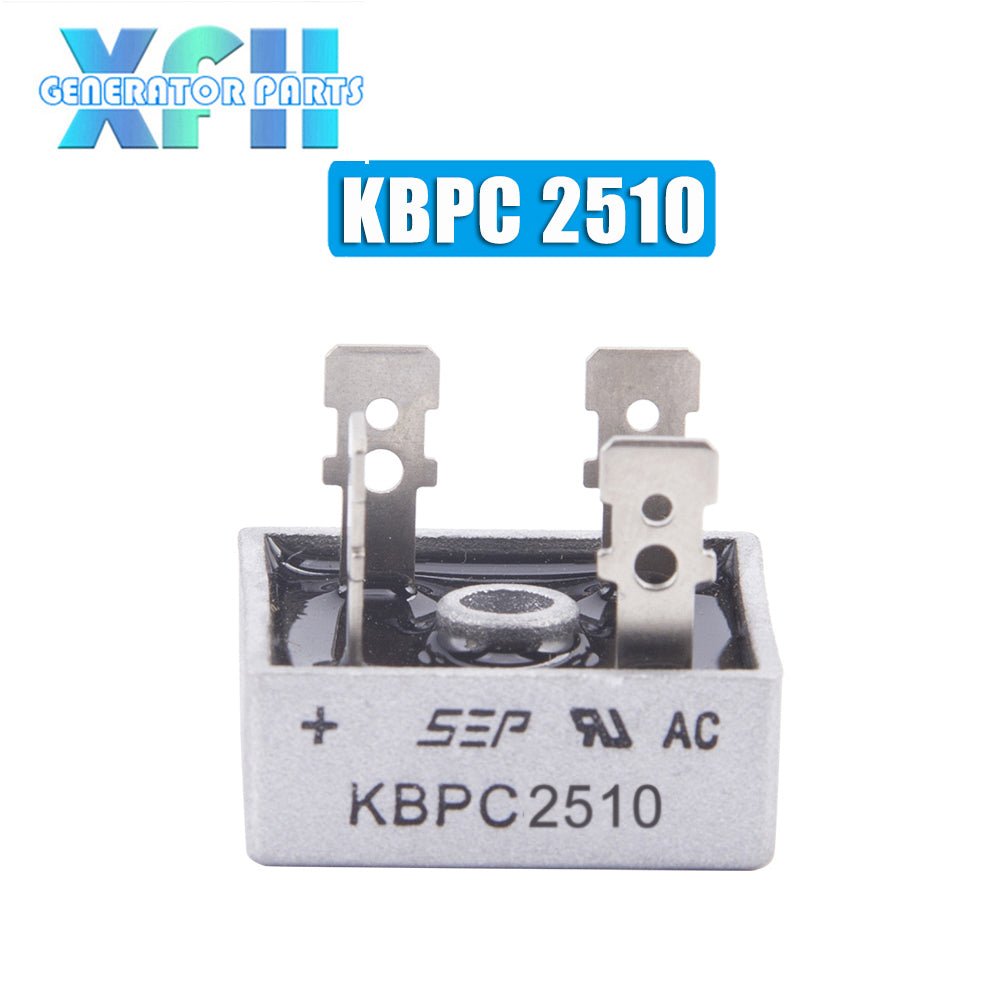 Generator Diode Bridge Rectifier 1000V 50A 35A 25A 15A KBPC5010 KBPC3510 KBPC2510 KBPC1510 SKBPC3516 SEP Single phase Three Phases alternator rectifier - XFH generator parts