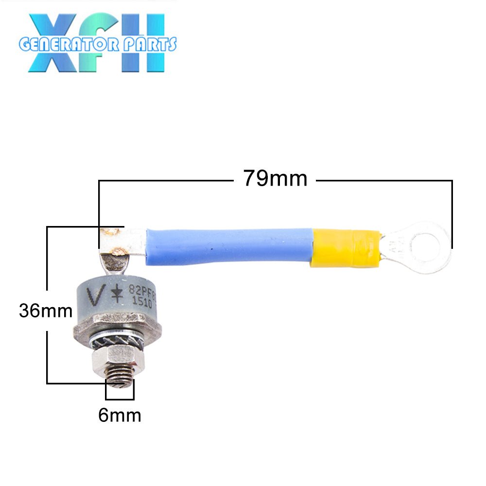 Generator retifier diode 82PFR80 I698B forward 82PF80 I699B reverse one pair 80A Current - XFH generator parts