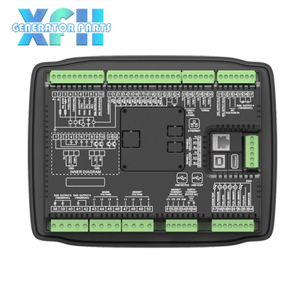 HGM9420N HGM9420LT smartgen genset controller is used for automatic control of single genset to realize automatic start/AMF/synchronous transfer/cloud monitoring - XFH generator parts