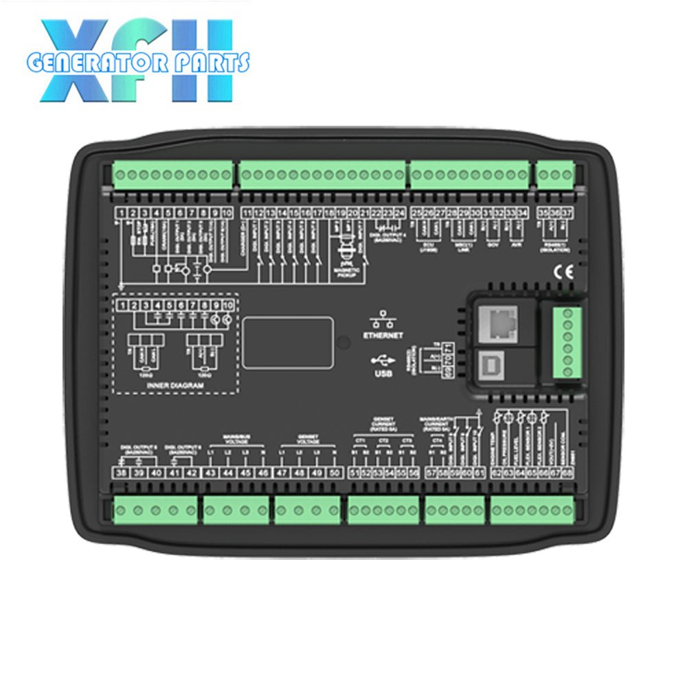 HGM9520N SmartGen Genset Paralleled (with Mains) Controller For Manual/Auto Parallel System Of Single Genset and Mains - XFH generator parts