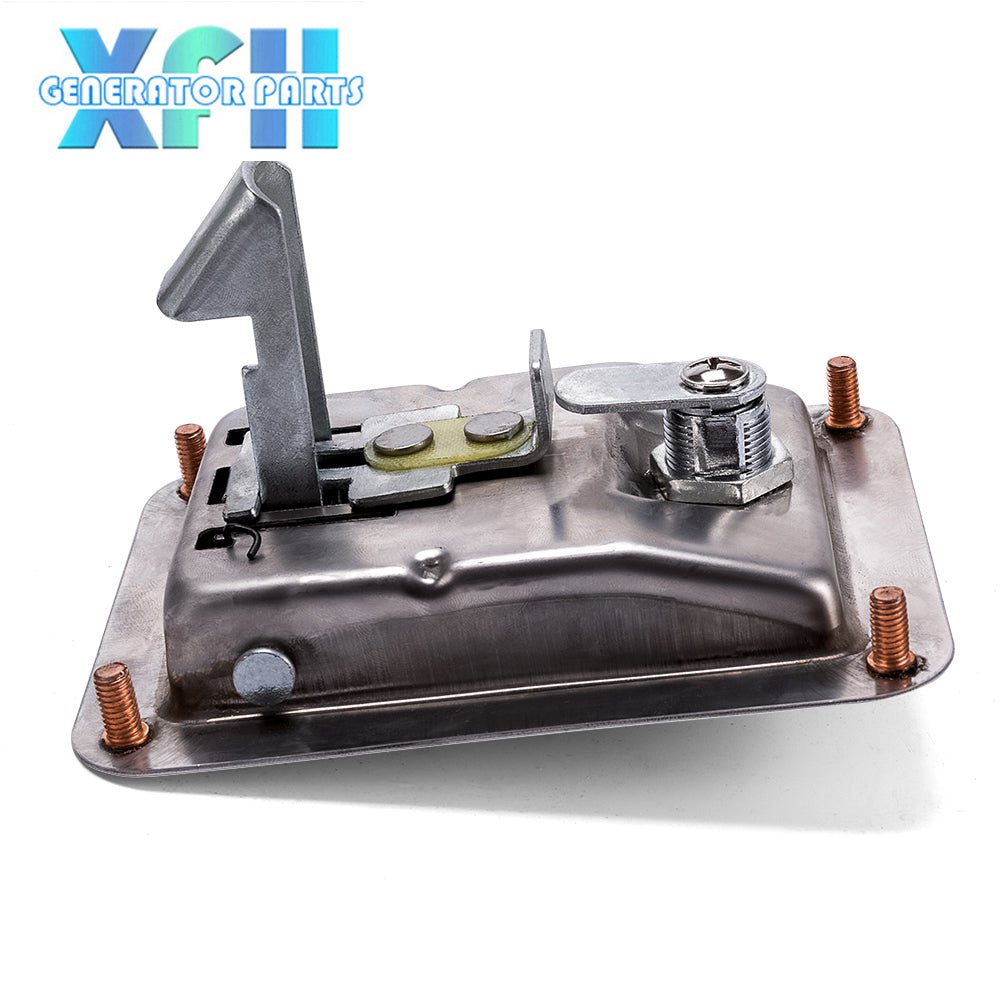 High Quality Stainless Steel Diesel Genset Door Panel With Lock Big Four Angle Generator Set Parts 108*140mm Size - XFH generator parts