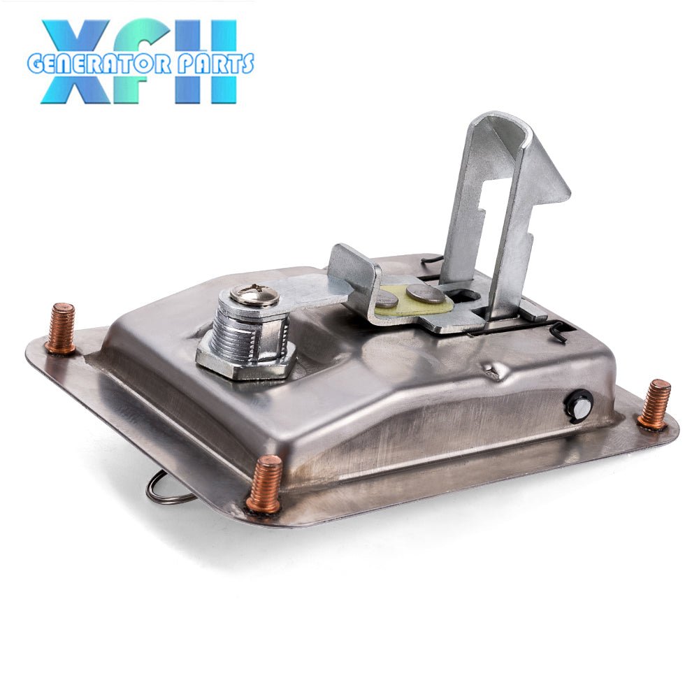High Quality Stainless Steel Diesel Genset Door Panel With Lock Big Four Angle Generator Set Parts 108*140mm Size - XFH generator parts