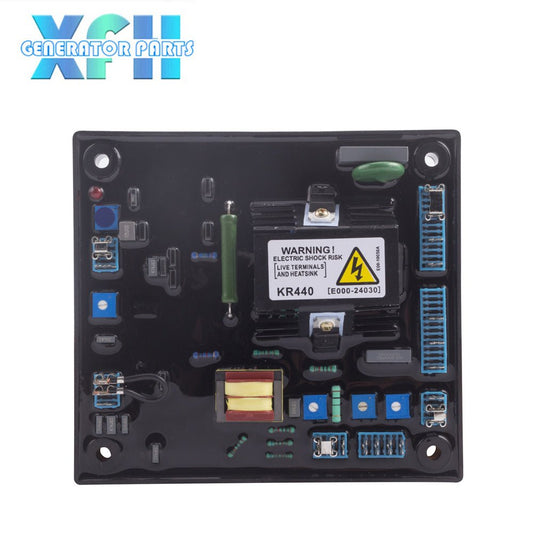 KR440 AVR Generator Regulator Automatic Voltage Stabilizer Single 3 Phase AC Brushless Alternator output Voltalge Control Module - XFH generator parts