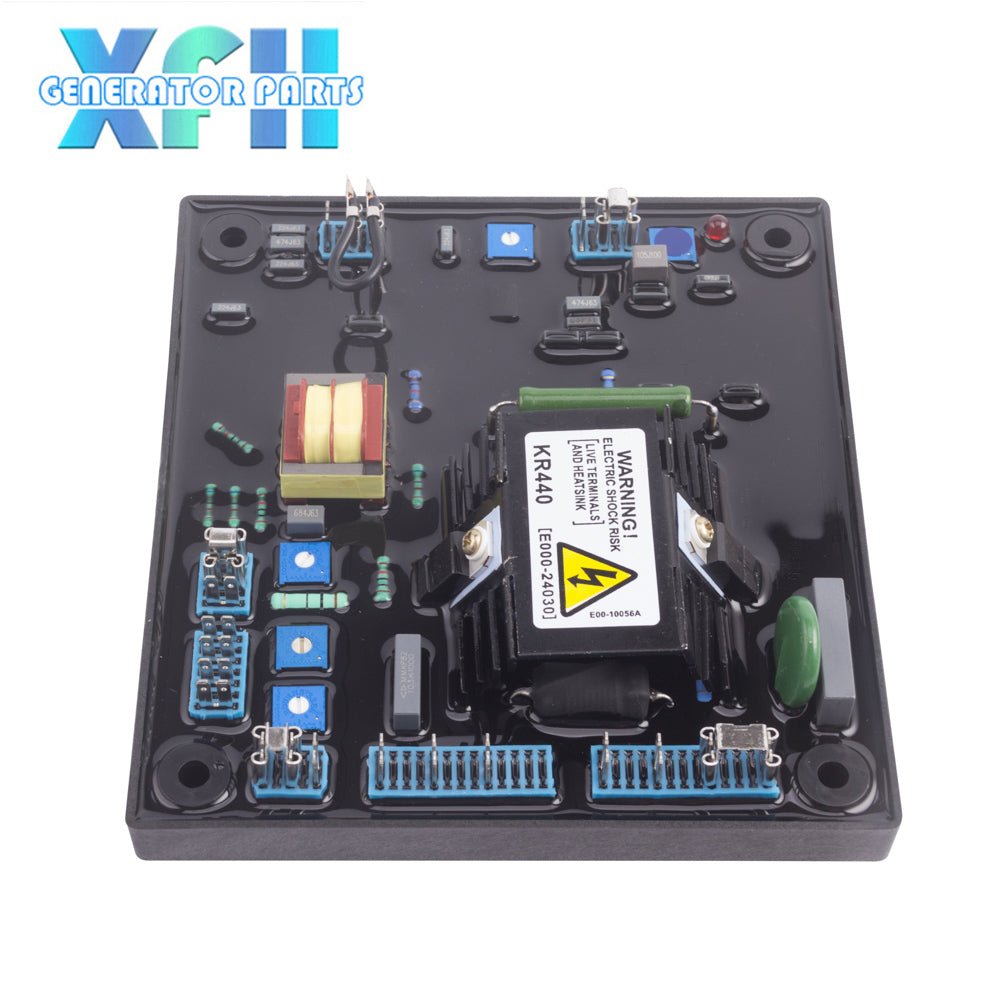 KR440 AVR Generator Regulator Automatic Voltage Stabilizer Single 3 Phase AC Brushless Alternator output Voltalge Control Module - XFH generator parts