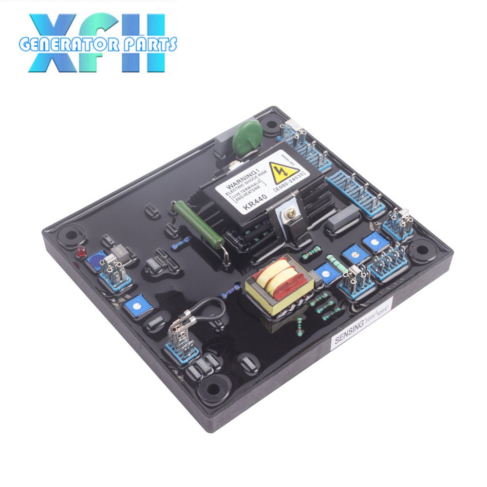 KR440 AVR Generator Regulator Automatic Voltage Stabilizer Single 3 Phase AC Brushless Alternator output Voltalge Control Module - XFH generator parts