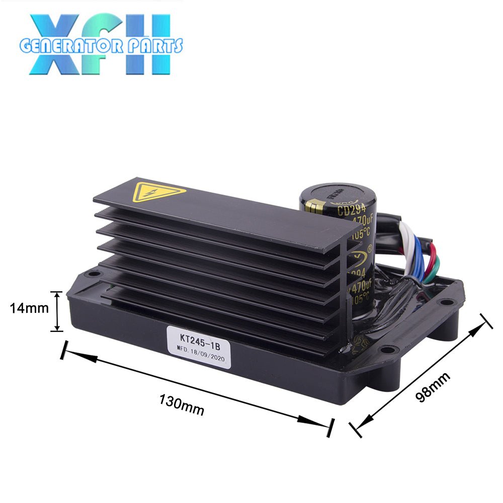 KT245 - 1B Single Phase AVR Automatic Voltage Regulator brush and brushless generator Stabilizer Adjuster module 8 - 15KW 8 wires - XFH generator parts