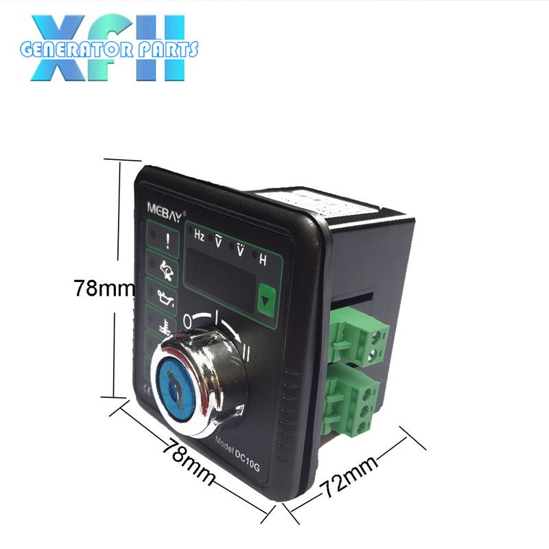 Mebay DC10G Diesel Manual Key Start Generator Controller Genset Control Module Replace DSE501K - XFH generator parts