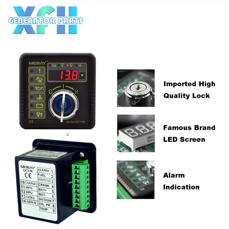 Mebay DC10K Diesel Generator Starting Controller Engine Control Unit - XFH generator parts
