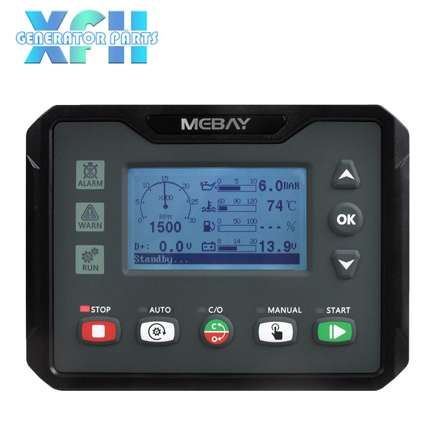Mebay DC40S DC40SR Auto ATS Control Generator Controller Genset Control Module Panel 2.8 Inches LCD Screen - XFH generator parts